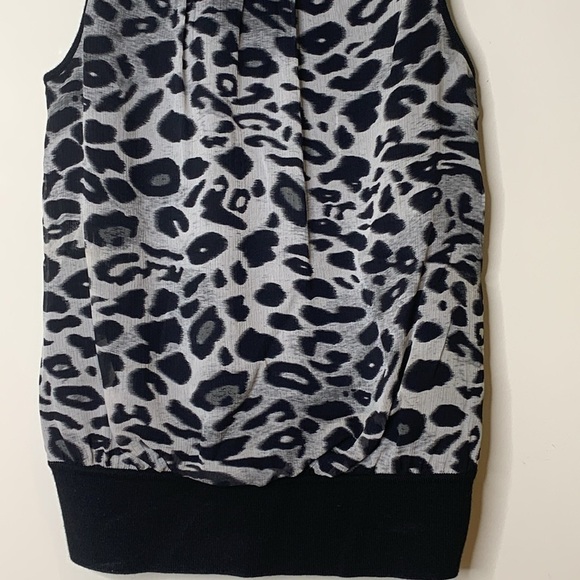 Ann Taylor | Leopard Print Silk & Merino Wool  Lightweight Camisole Top XSP - Picture 4 of 16